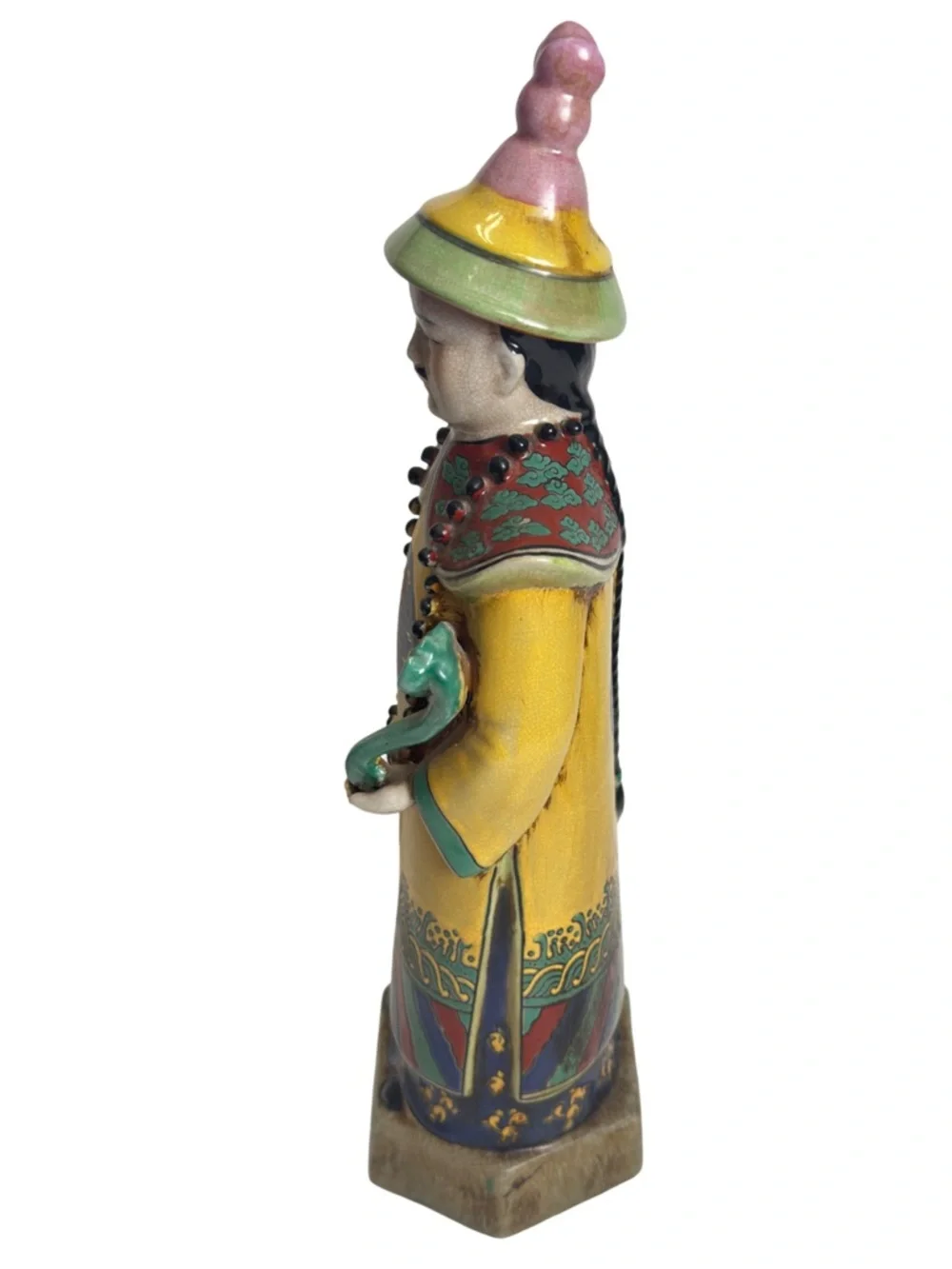 Pier 1 Imports Large Porcelein Chinese Emperor Kangxi Qing Dynasty Statue